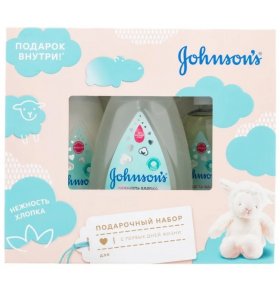 Набор Нежность хлопка средство для купания, молочко для тела, масло для тела Johnson's Baby
