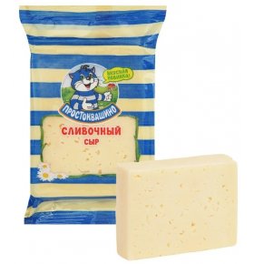 Сыр сливочный полутвердый кусок 50% Простоквашино 180 гр