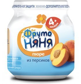 Пюре персик ФрутоНяня 100 гр