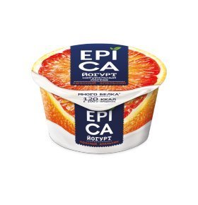 Йогурт красный апельсин 4,8% Epica 130 гр