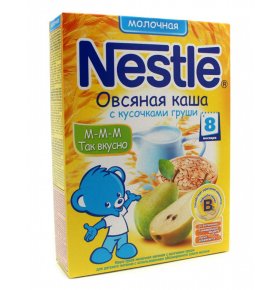 Молочная каша Овсяная с кусочками груши с 8 месяцев Nestle 250 гр