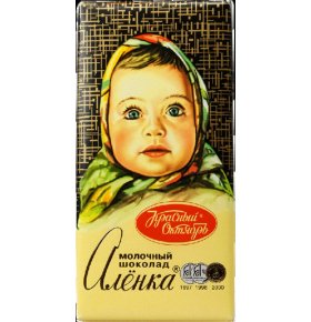 Шоколад Аленка молочный Красный Октябрь 100 гр