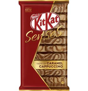 Шоколад белый и молочный, со вкусом капучино и карамели с хрустящей вафлей KitKat Senses Taste Of Caramel Cappuccino 112 гр