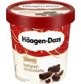 Мороженое с бельгийским шоколадом ведро Haagen-Dazs 460 мл