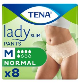 Подгузники-трусики для взрослых Lady Slim Pants Normal Medium Tena 8 шт