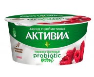 Биопродукт кисломолочный творожно-йогуртный обогащенный малина 3,5% Активиа 135 гр