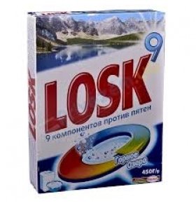Порошок стиральный Losk Горное Озеро 9 Компонентов 450г