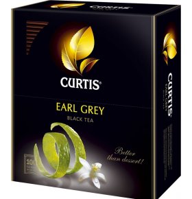 Чай черный Curtis Earl Grey пирамидки 100шт 2г