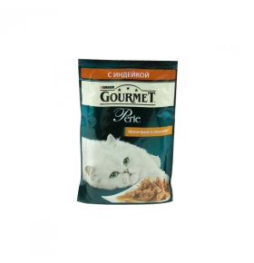 Корм для кошек Gourmet Perle с индейкой 85г