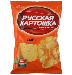 Чипсы картофельные со вкусом сыра Русская картошка 80 гр