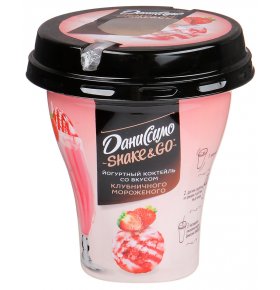 Коктейль йогуртный со вкусом клубничного мороженого 5,2% Даниссимо 260 гр