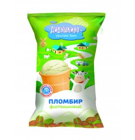 Мороженое пломбир фисташковый Дивушкино 100 гр