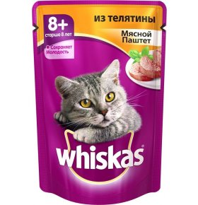 Корм для кошек 8+ рагу с курицей Whiskas 85 гр
