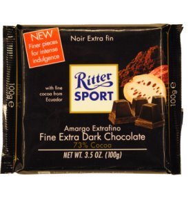 Шоколад черный Ritter Sport освеж. крем-мятн.начин 100г