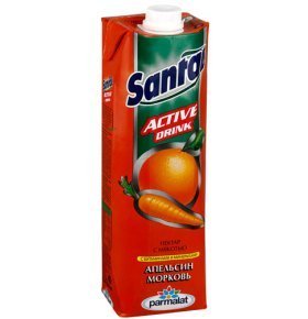 Нектар Santal Актив апельсин-морковь 1л