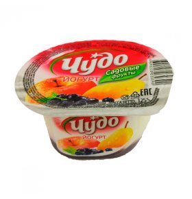 Йогурт Садовые Фрукты 2,5% Чудо 125 гр