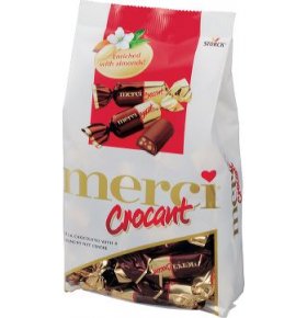 Конфеты Merci Crocant в шоколаде Storck 125 гр