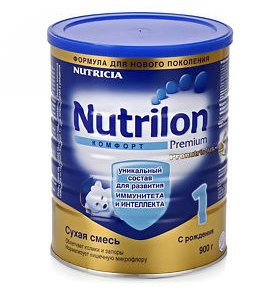 Детское питание смесь сухая Комфорт 1 Immunofortis с рождения Nutrilon 900 гр