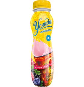 Йогурт Услада питьевая Лесные ягоды 1,2% Ehrmann 290 гр