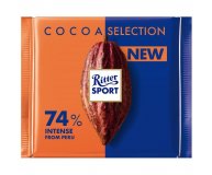 Шоколад насыщенный темный 74% какао Ritter Sport 100 гр