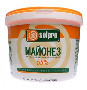 Майонез Провансаль классический 55% Solpro 10 л