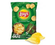 Чипсы картофельные Зеленый лук Lay's 50 гр