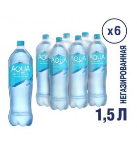 Питьевая вода без газа Aqua Minerale 6х1,5л