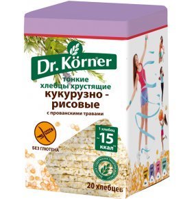 Хлебцы DR.KORNER кукурузно-рисовые с прованскими травами 100г