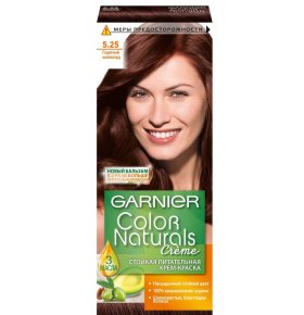 Стойкая питательная крем-краска для волос Color Naturals оттенок 5.25, Горячий шоколад Garnier
