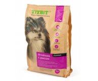 Сухой корм TitBit для собак мелких и средних пород, ягненок с рисом, 1 кг