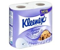 Бумага Kleenex туалетная Premium Cjmfort 4 слоя 4шт/уп