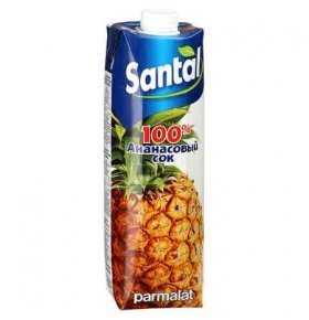 Сок Santal ананас 1л