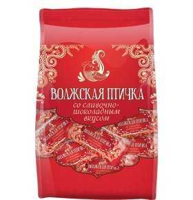 Конфеты Славконд Волжская птичка со сливочно-шоколадным вкусом, 255г