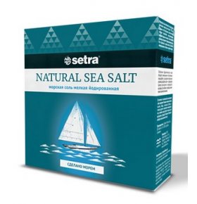 Соль морская мелкая Setra 500 гр
