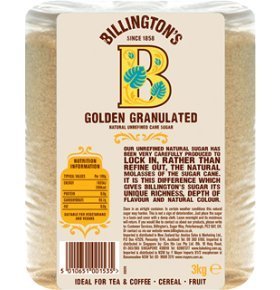 Сахар Golden Granulated нерафинированный Billington's 3 кг
