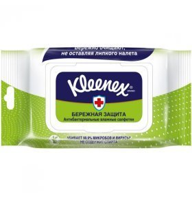 Влажные салфетки антибактериальные Kleenex бережная защита 40 шт