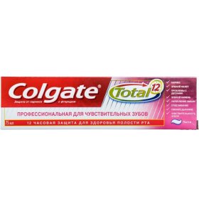 Зубная паста Total 12 Профессиональная для чувствительных зубов Colgate 75 мл