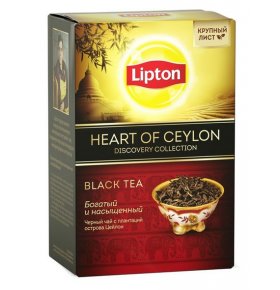 Чай черный листовой Heart of Ceylon Lipton 85 гр