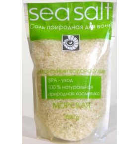 Природная морская соль для ванн Seasalt С морскими водорослями Elite 1000 гр