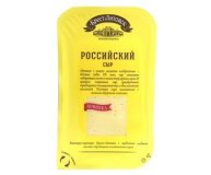 Сыр полутвердый российский 50% нарезка Брест-Литовск 150 гр