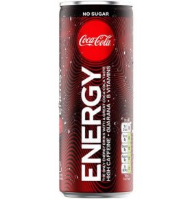 Напиток энергетический Energy Drink без сахара Coca-Cola 0,25 л