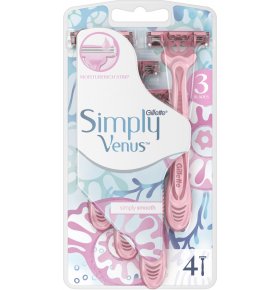 Бритвенный станок Venus Simply 3 4 шт
