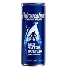Энергетический напиток Игровая энергия Adrenaline 0,25 л