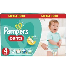 Подгузники-трусики Pampers Pants Maxi 9-14кг 104шт/уп
