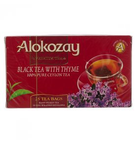Чай черный Alokozay c чабрецом в пакетиках 25х2г