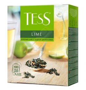 Чай TESS  зеленый с цедрой цитрусовых, 100 п