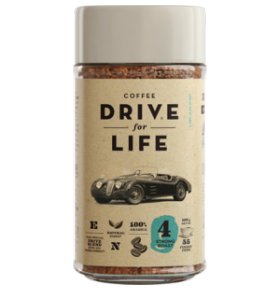 Кофе растворимый Drive For Life крепкий 100гр