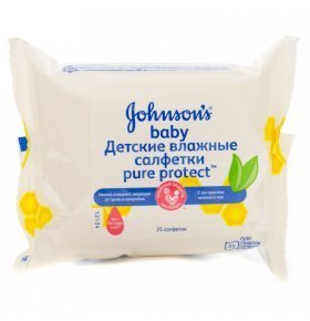 Влажные салфетки детские Johnson's Baby Pure Protect 25 шт