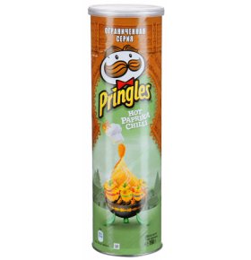 Чипсы со вкусом перца чили Pringles 190 гр