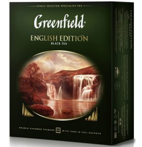 Чай черный в пакетиках Greenfield English Edition 100 шт х 2 гр